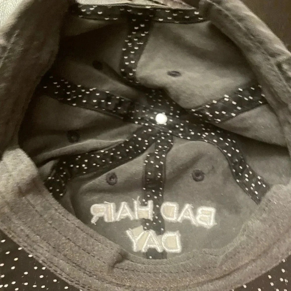 BAD HAIR FAY WASHED DENIM GREY DAD HAT ONE SIZE ADJUSTABLE - Picture 5 of 6